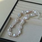 Classic Elegant Baroque Pearl Beaded Choker Necklace gembea jewelry