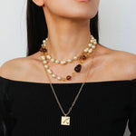 Classic Sweater Chain Pearl Necklace - Gembea Jewelry