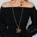 Classic Sweater Chain Pearl Necklace - Gembea Jewelry