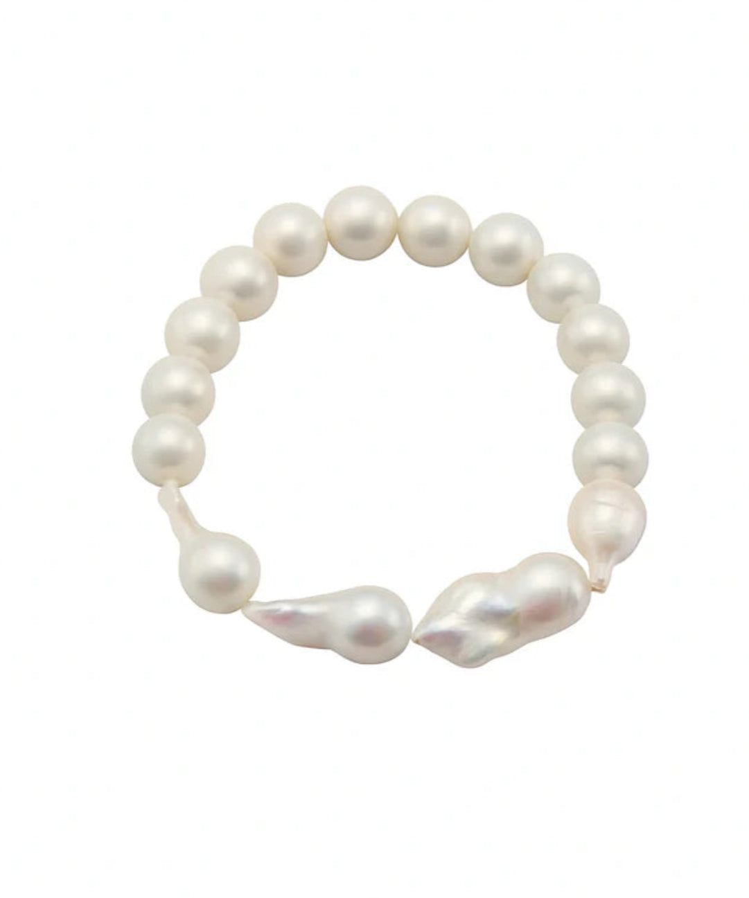 Classical Baroque Pearl Beaded Bracelet gembea jewelry