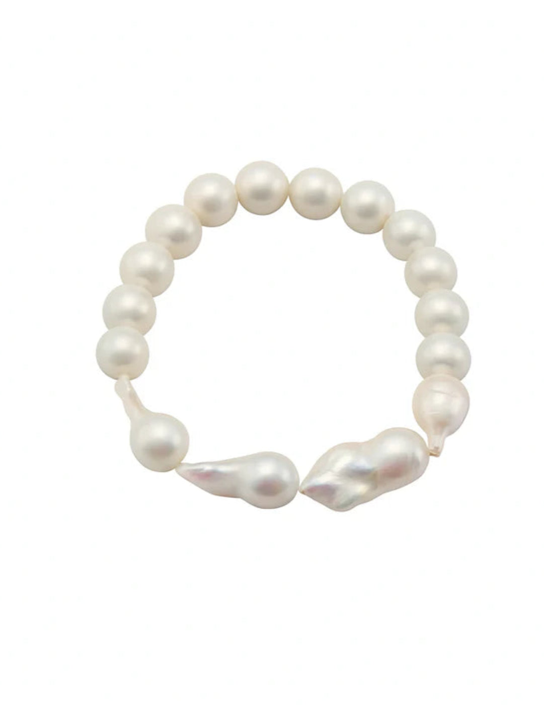 Classical Baroque Pearl Beaded Bracelet gembea jewelry