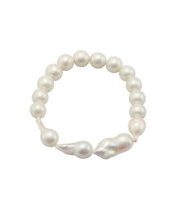 Classical Baroque Pearl Beaded Bracelet gembea jewelry