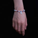 Colorful Agate Pearl Beaded Bracelet gembea jewelry