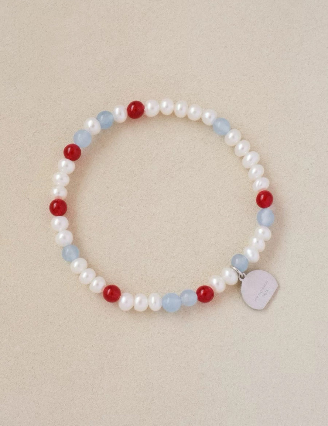 Colorful Agate Pearl Beaded Bracelet gembea jewelry