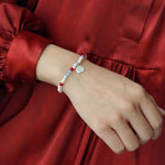 Colorful Agate Pearl Beaded Bracelet gembea jewelry