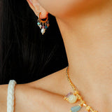 Colorful Crystal Pendant Charm Necklace gembea jewelry