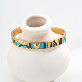 Colorful Drop Glaze Bangles Cuff Bracelets - Gembea Jewelry