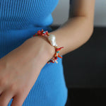 Sea's Embrace Series Gemstone Baroque Pearl Bracelet - Gembea Jewelry