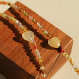 Spring Heartbeat Natural Stone Necklace - Gembea Jewelry
