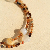 Spring Heartbeat Natural Stone Necklace - Gembea Jewelry