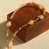 Spring Heartbeat Natural Stone Necklace - Gembea Jewelry