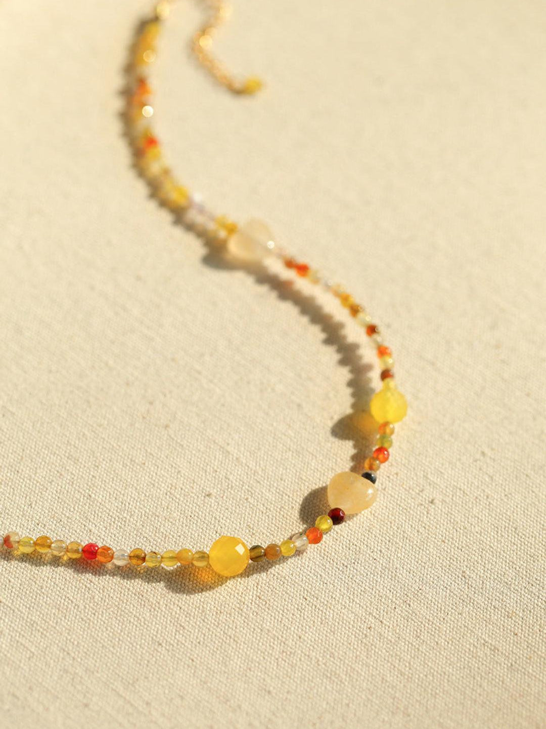 Spring Heartbeat Natural Stone Necklace - Gembea Jewelry