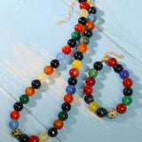 Spring Heartbeat Colored Stone Beaded Bracelet - Gembea Jewelry