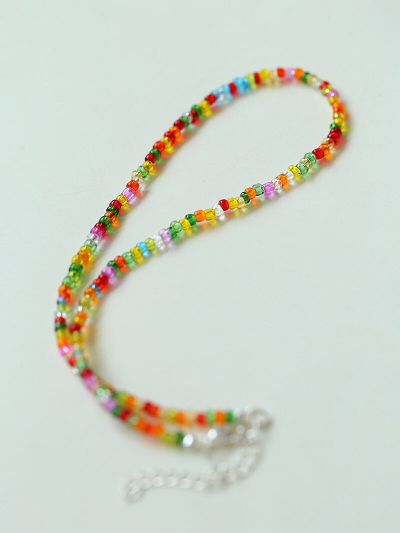 Colorful Stone Pearl Beaded Necklace-Gembea Jewelry