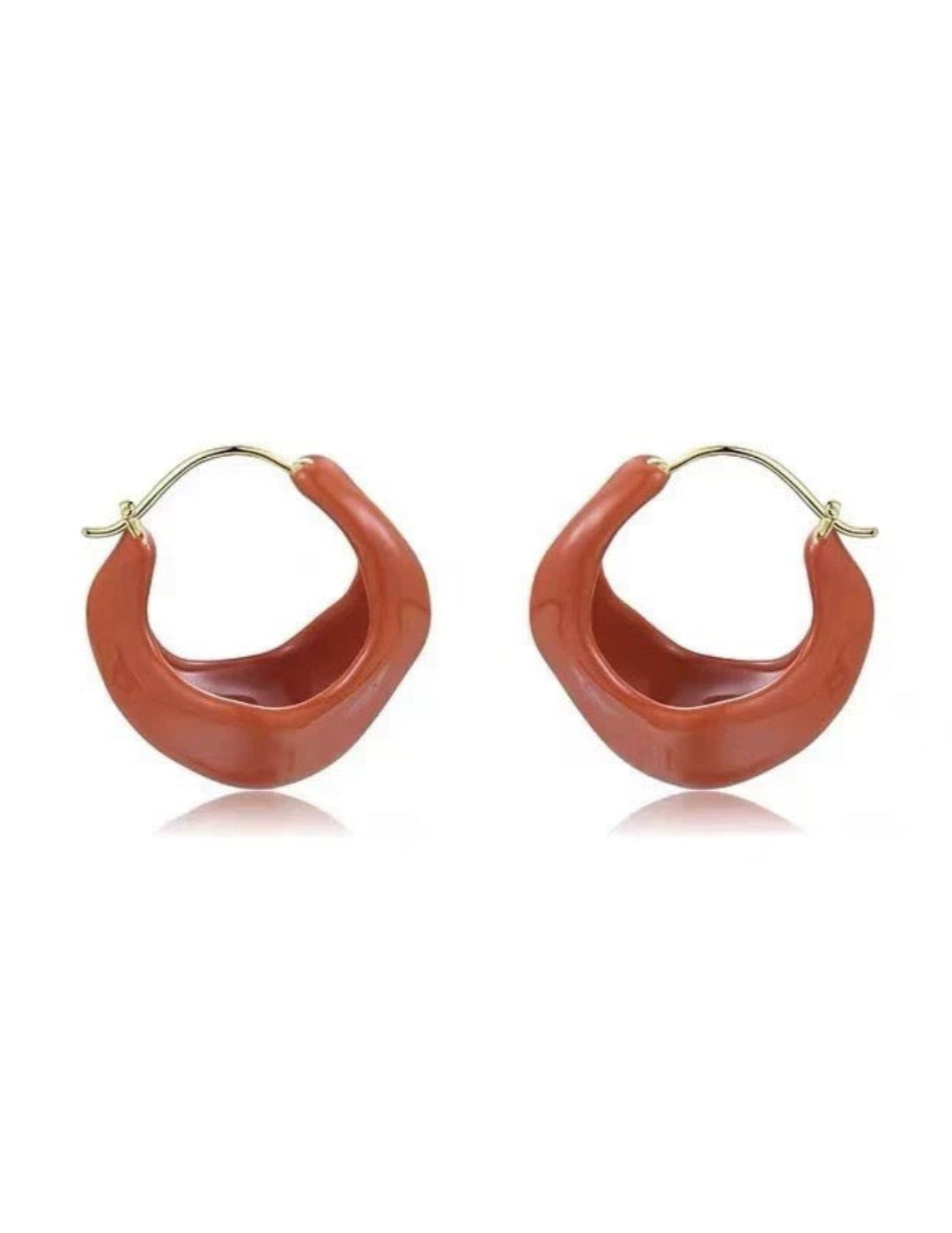 Commuter Enamel Glaze Hoop Earrings gembea jewelry