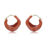 Commuter Enamel Glaze Hoop Earrings gembea jewelry