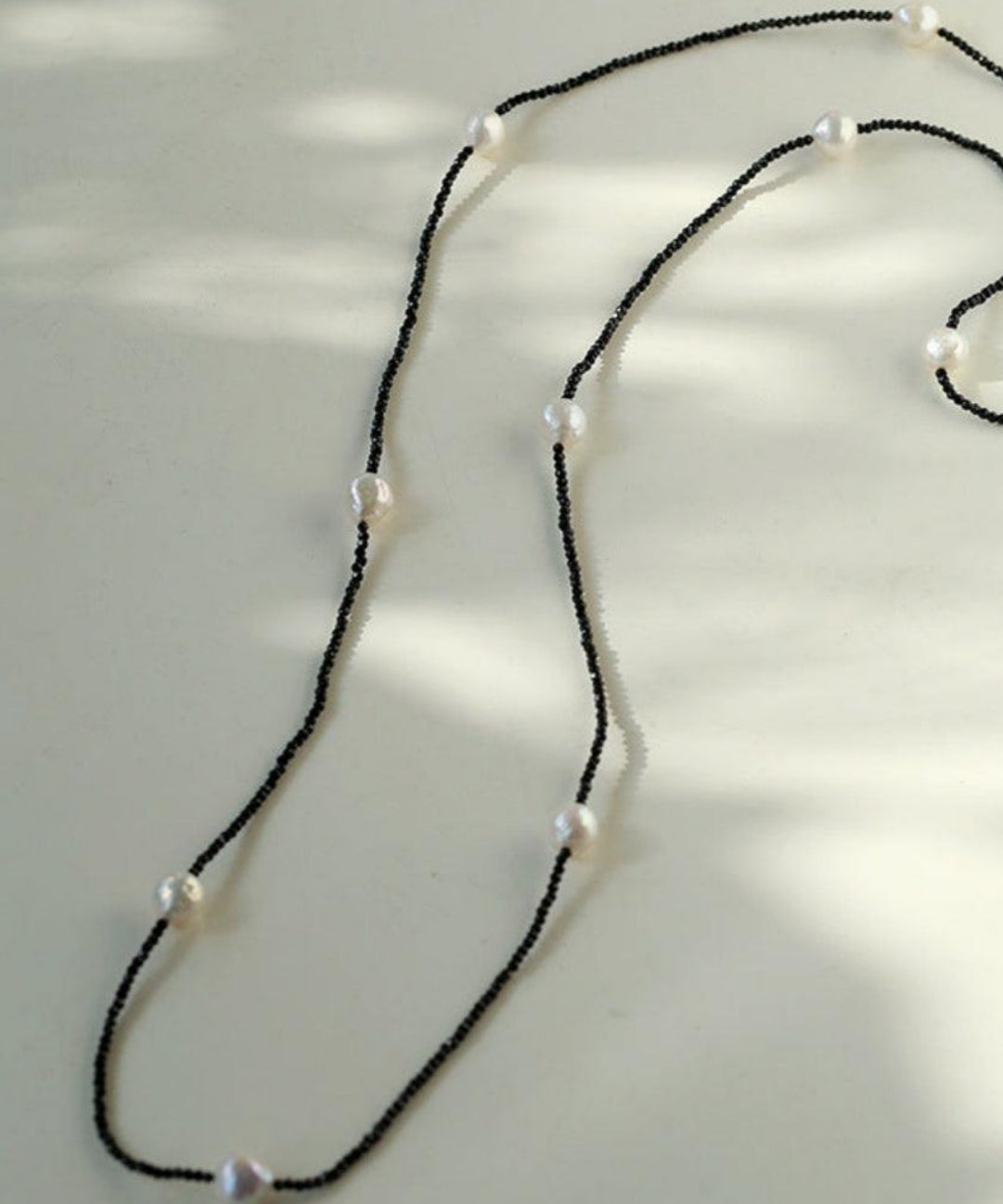 Crepe Baroque Black Crystal Necklace - Gembea Jewelry