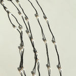 Crepe Baroque Black Crystal Necklace - Gembea Jewelry