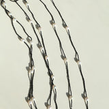 Crepe Baroque Black Crystal Necklace - Gembea Jewelry