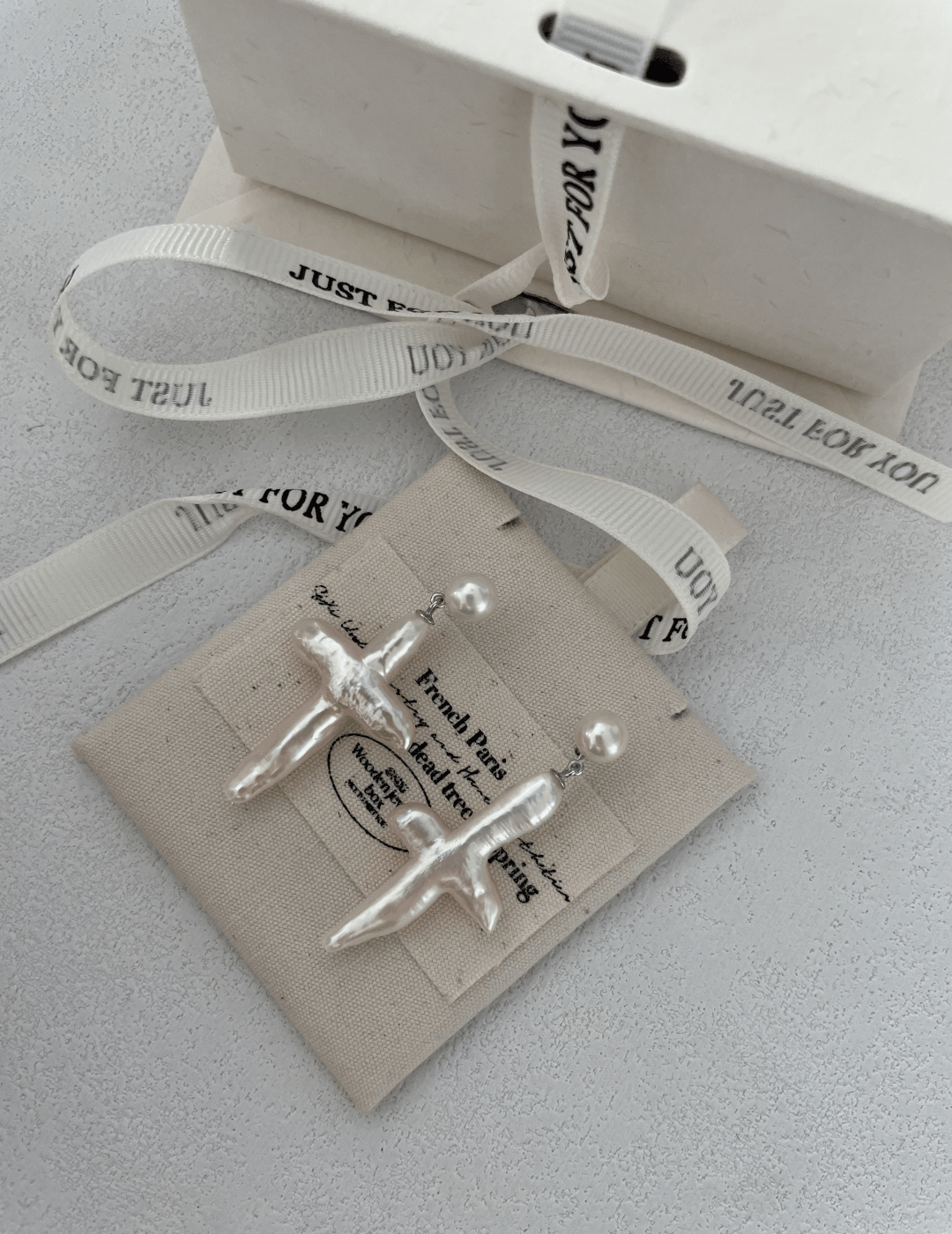 Crucifix Baroque Pendant Drop Earrings - Gembea Jewelry