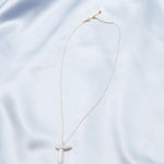 Crucifix Baroque Pendant 14K Gold Chain Necklace - Gembea Jewelry