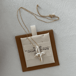 Crucifix Baroque Pendant 14K Gold Chain Necklace - Gembea Jewelry