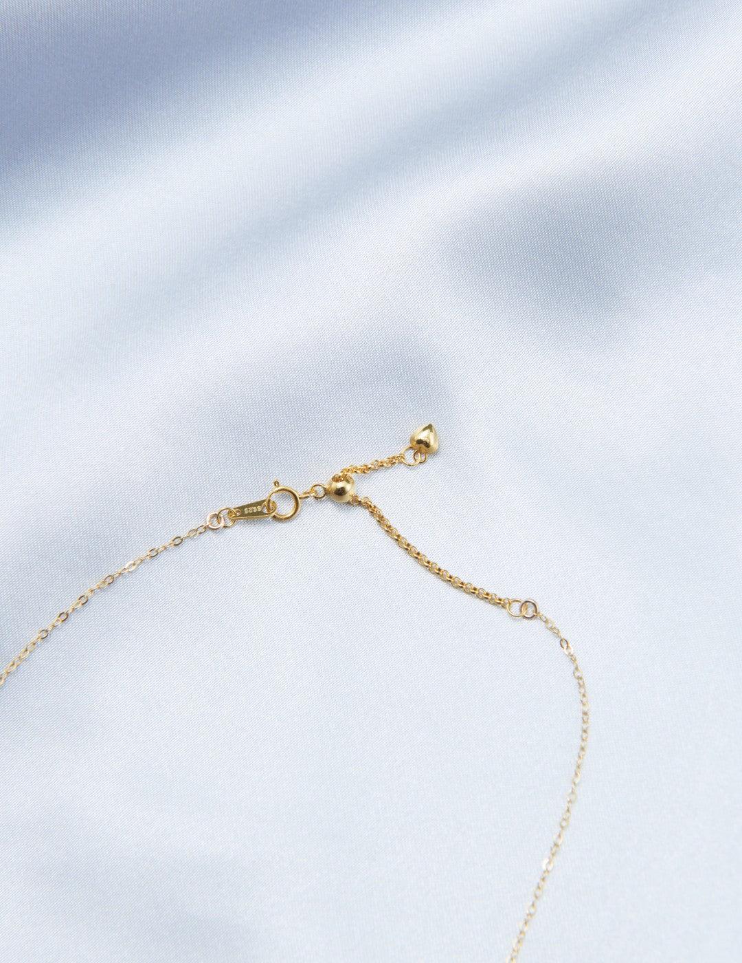 Crucifix Baroque Pendant 14K Gold Chain Necklace - Gembea Jewelry