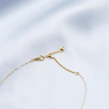 Crucifix Baroque Pendant 14K Gold Chain Necklace - Gembea Jewelry