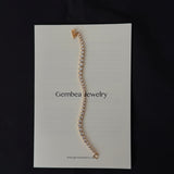 Lueur Bubble Cubic Zircon Bracelet-Gold gembea jewelry