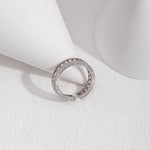 Cut-out Patchwork Italian-Style Metal Open Ring - Gembea Jewelry