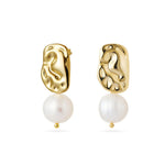 Dainty Baroque Pearl Stud Earrings gembea jewelry