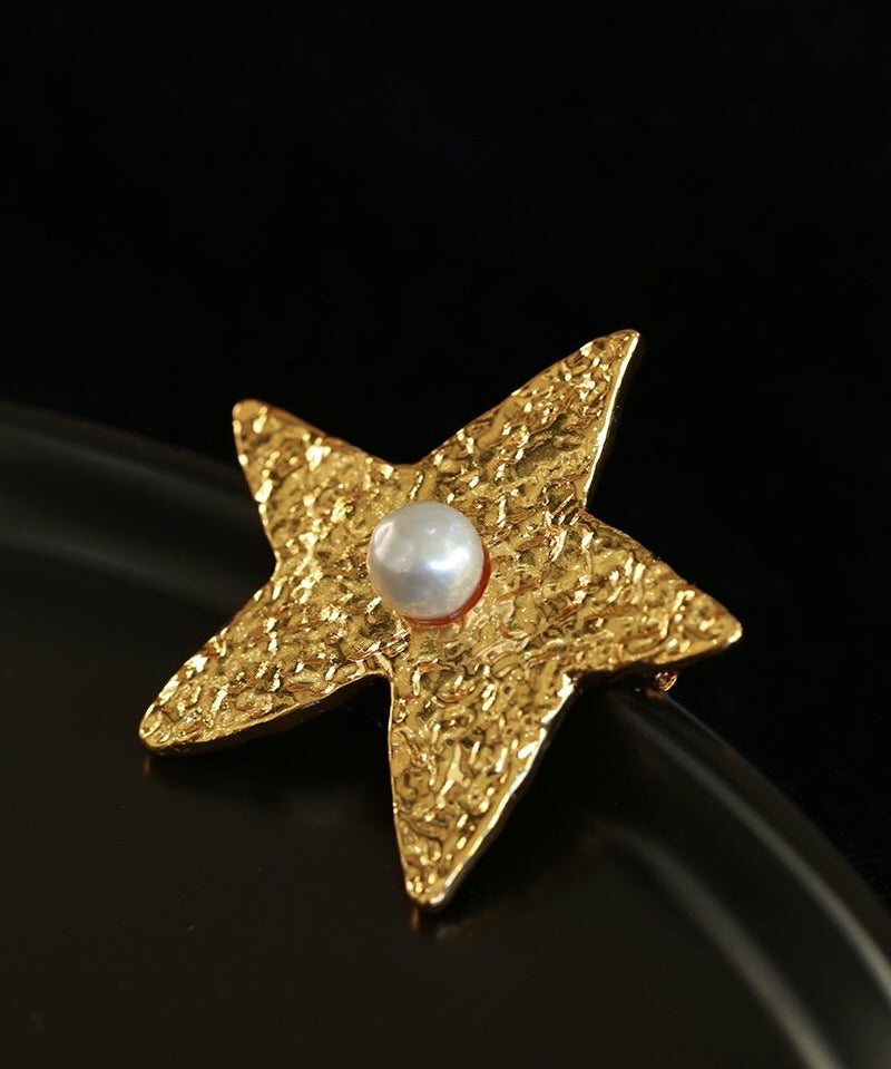 Dazzling Stars Pentagram Planet Element Brooch gembea jewelry