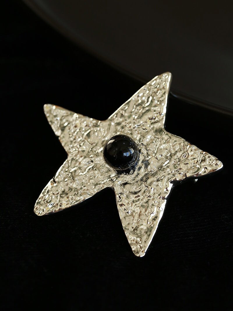 Dazzling Stars Pentagram Planet Element Brooch gembea jewelry