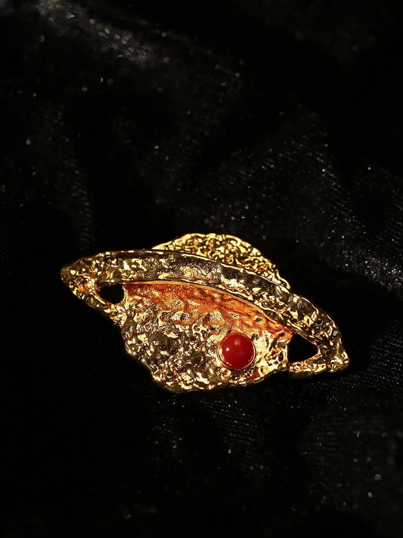 Dazzling Stars Pentagram Planet Element Brooch gembea jewelry