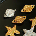 Dazzling Stars Pentagram Planet Element Brooch gembea jewelry