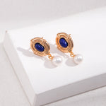 Gembea Jewelry Lazuli Days Series Deep Tide Pearl Earrings