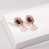 Gembea Jewelry Lazuli Days Series Deep Tide Pearl Earrings