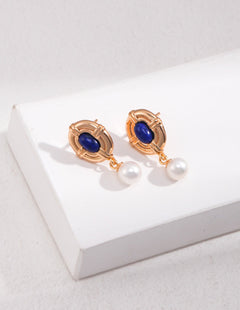 Gembea Jewelry Lazuli Days Series Deep Tide Pearl Earrings