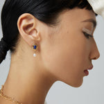 Gembea Jewelry Lazuli Days Series Deep Tide Pearl Earrings