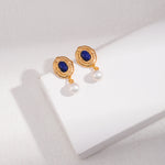 Gembea Jewelry Lazuli Days Series Deep Tide Pearl Earrings