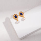 Gembea Jewelry Lazuli Days Series Deep Tide Pearl Earrings