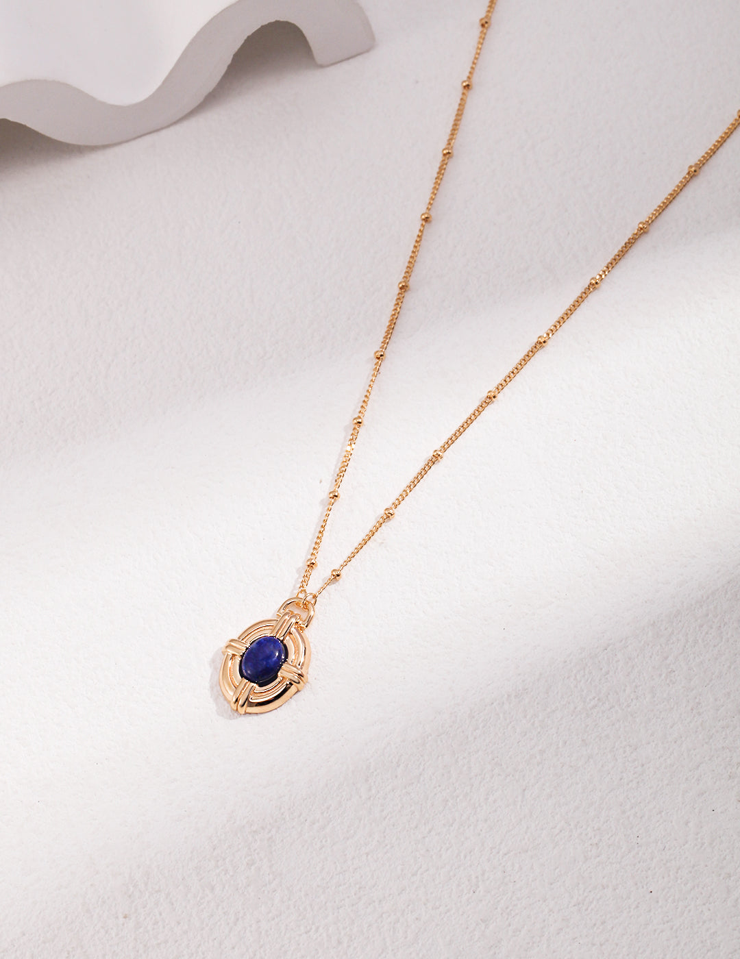 Gembea Jewelry Lazuli Days Series Deep Tide Pendant Necklace