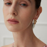 Sparkling Diamond 18K Gold Earrings - Gembea Jewelry