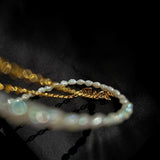 Double-layer Mini Baroque Pearl Chain Necklace gembea jewelry