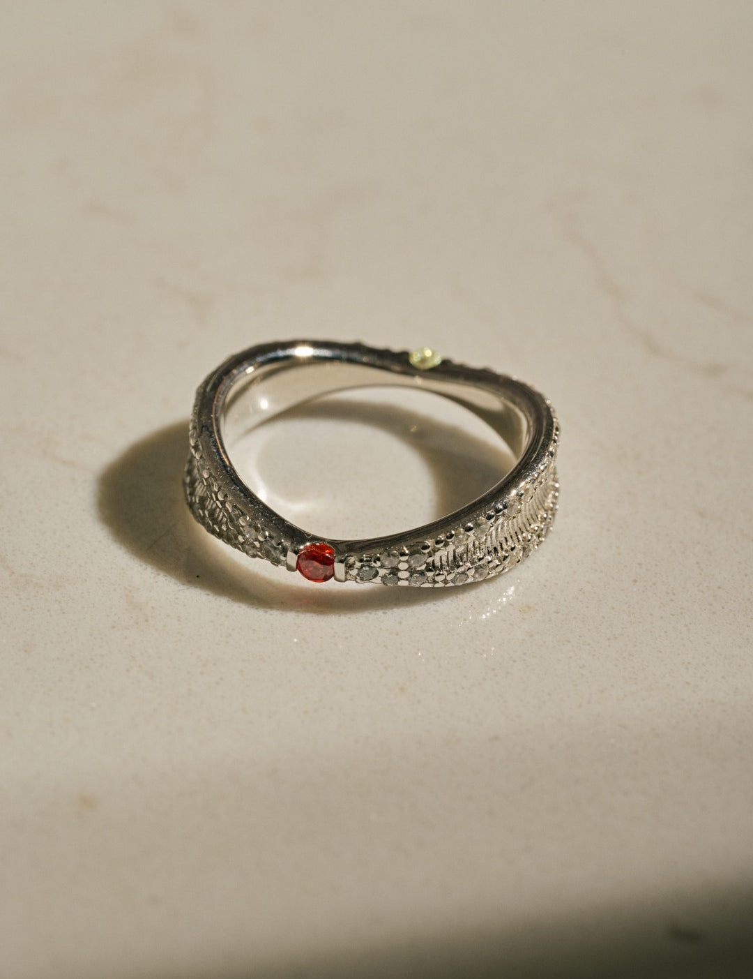 Double Color Lab-grown Diamond Twilight Ring gembea jewelry