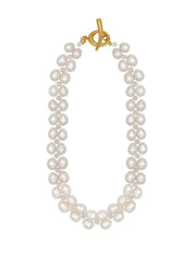 Double Baroque Pearl Choker Necklace gembea jewelry