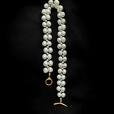 Double Baroque Pearl Choker Necklace gembea jewelry