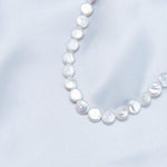 Double Chain Small Circle Baroque Pearl Necklace - Gembea Jewelry