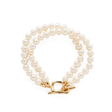 Double Layers Freshwater Pearl Bracelet gembea jewelry