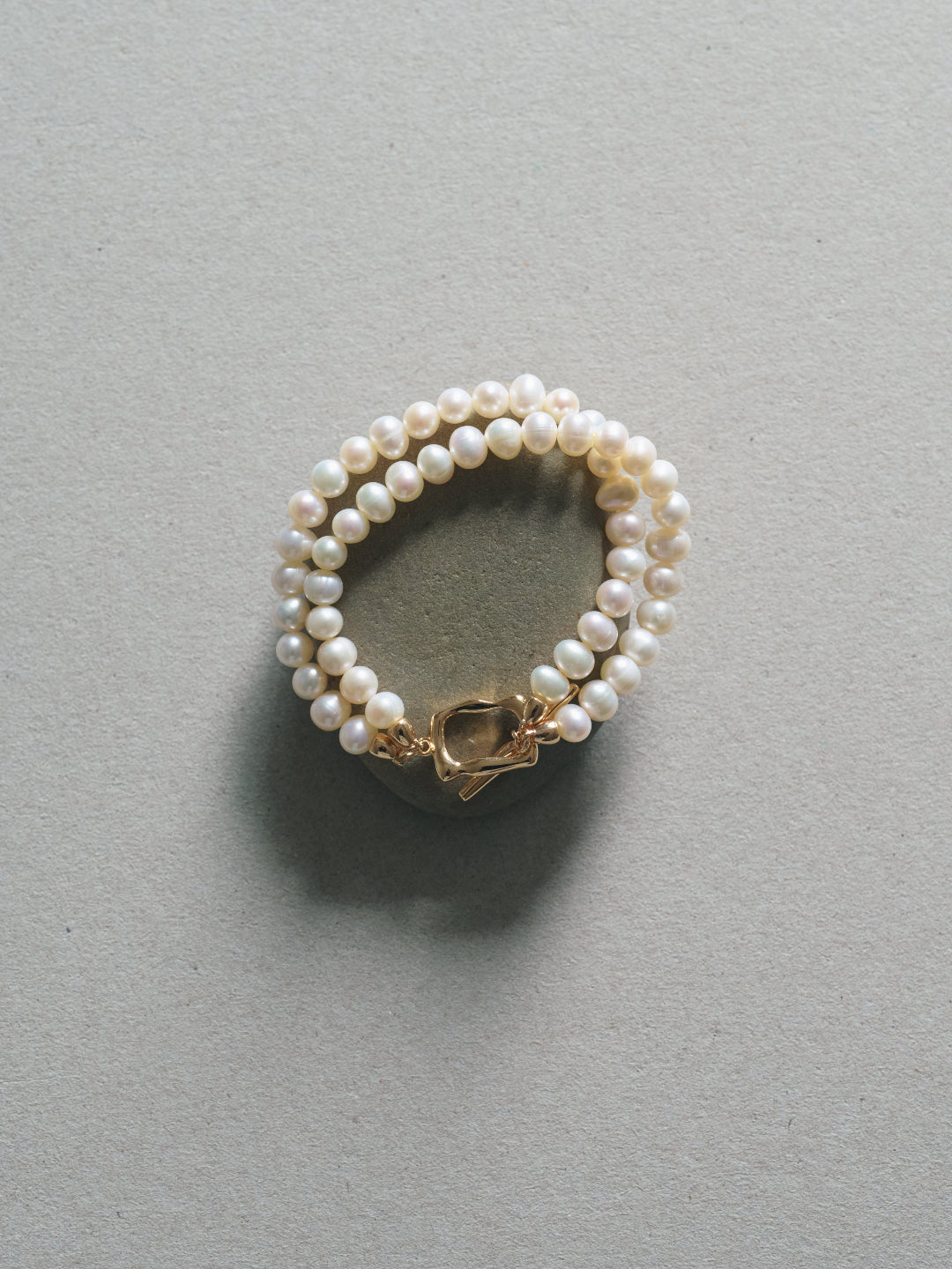 Double Layers Freshwater Pearl Bracelet gembea jewelry